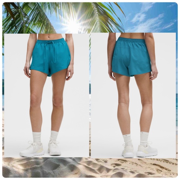 Lululemon Pace Rival High-Rise Short 3" Hawaiian Blue size 12 NWT - Picture 2 of 6